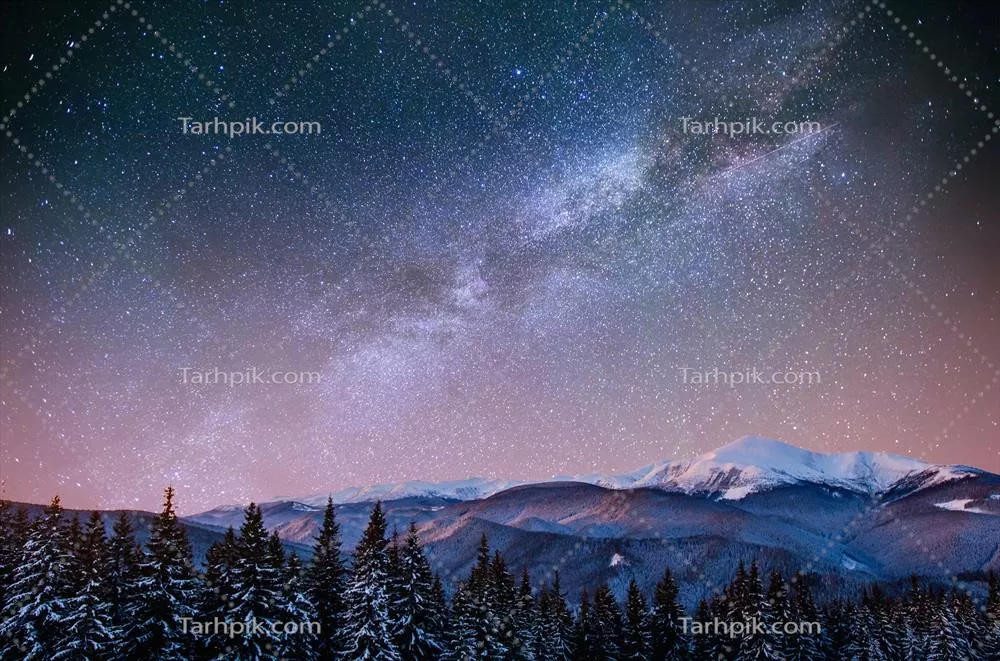 شگفتیهای بارش شهابی زمستانی و کوههای برفی در آسمان