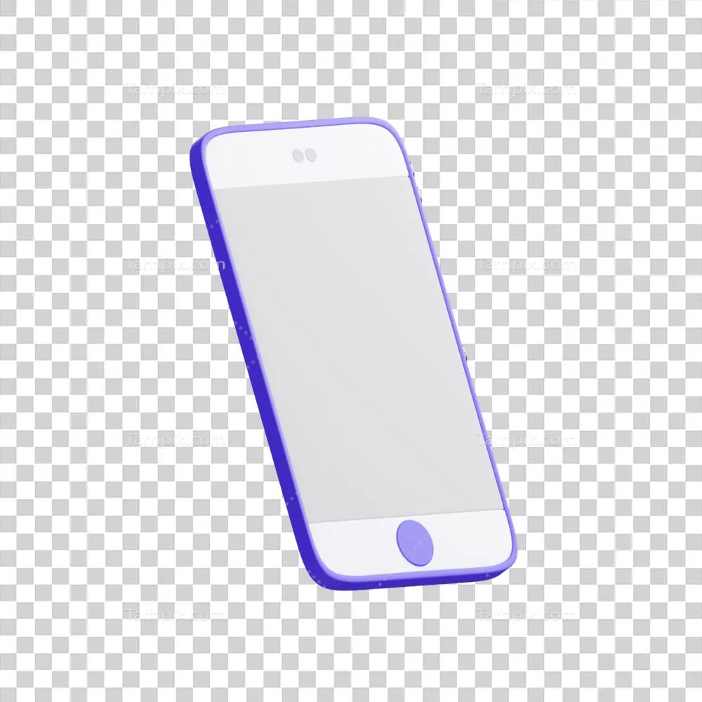 تصویر سازی آیکون سه بعدی موبایل با طراحی مدرن و جذاب