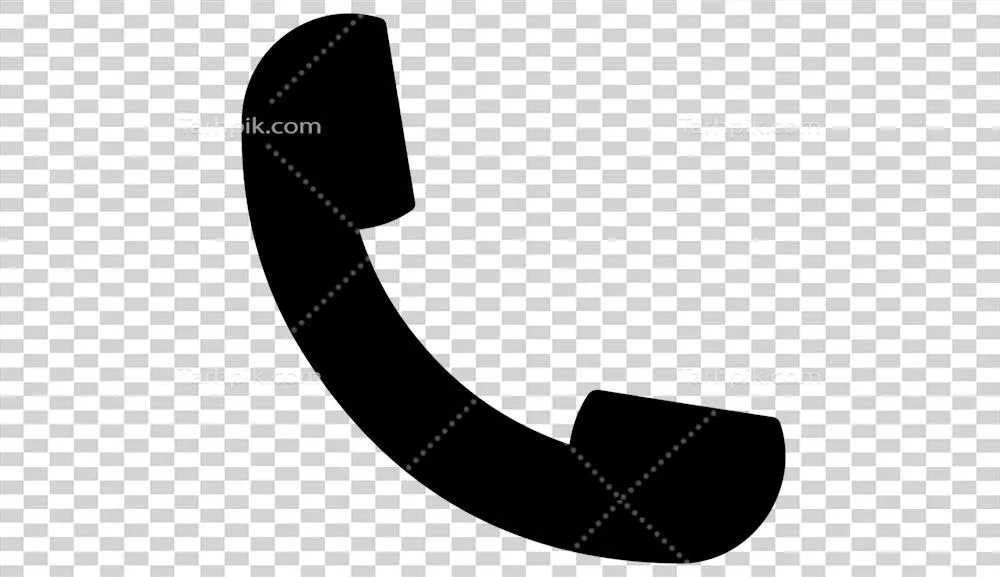 آیکون تماس تلفنی با طراحی شفاف و گوشگیر