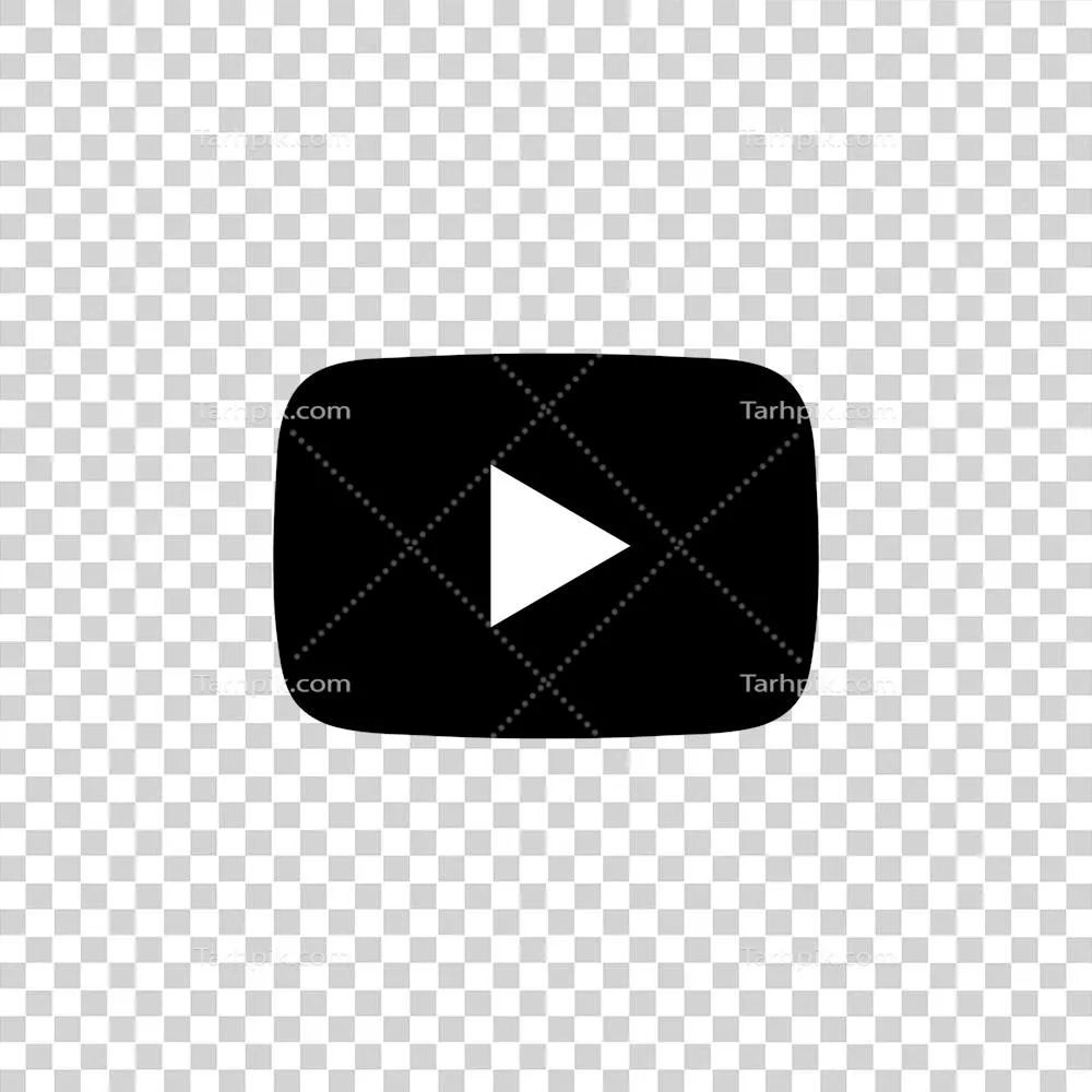 لوگوی یوتیوب شفاف - آیکون یوتیوب برای استفاده در طراحی ها