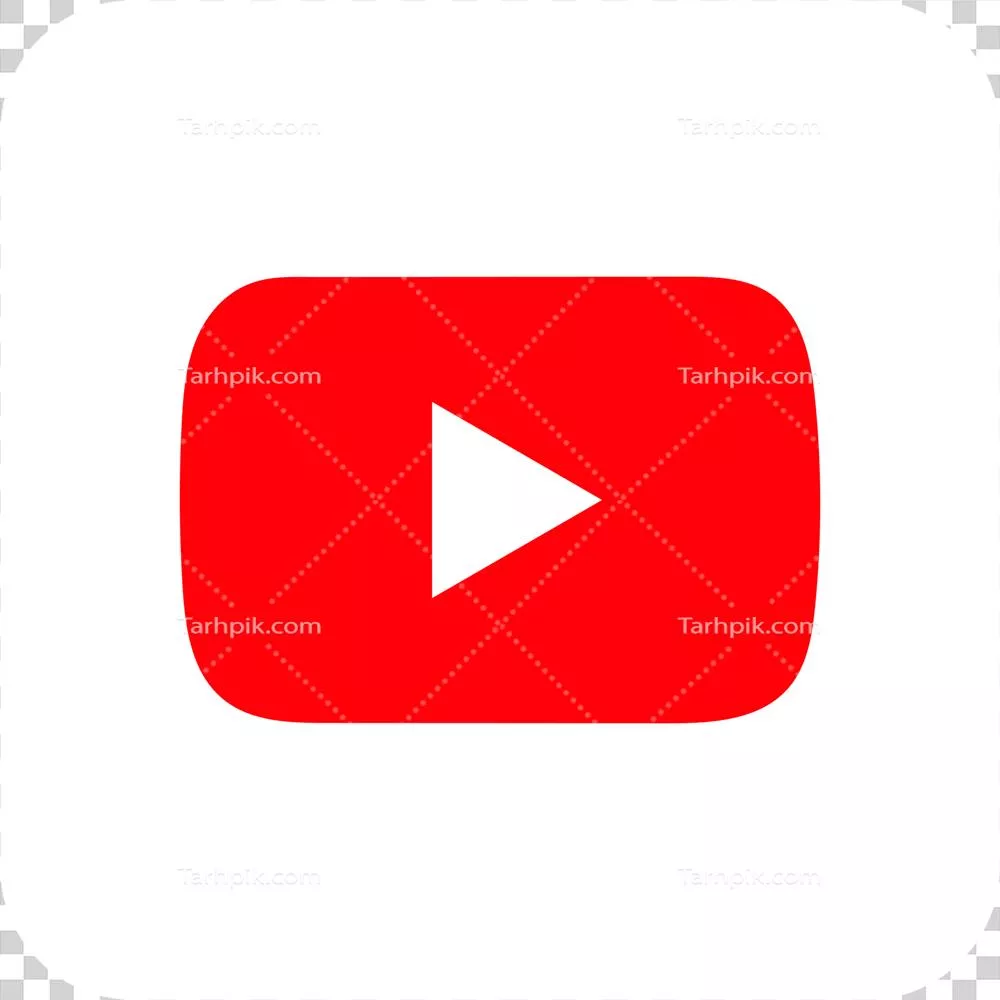 آیکون لوگوی رسانه اجتماعی یوتیوب برای طراحی و برندینگ