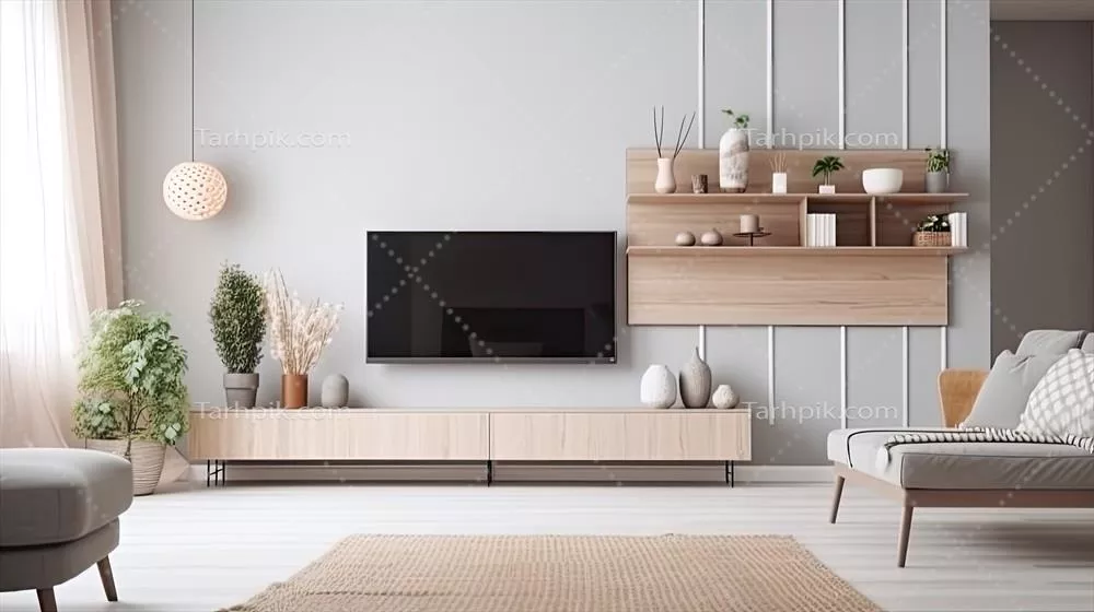 طراحی فضای نشیمن به سبک اسکاندیناوی با استفاده از هوش مصنوعی و تولید نمونههای هنری