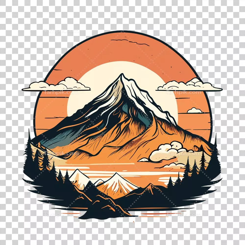 طرح کوهستانی برای ماجراجوییهای فضای باز با طراحی تیشرت و لباس