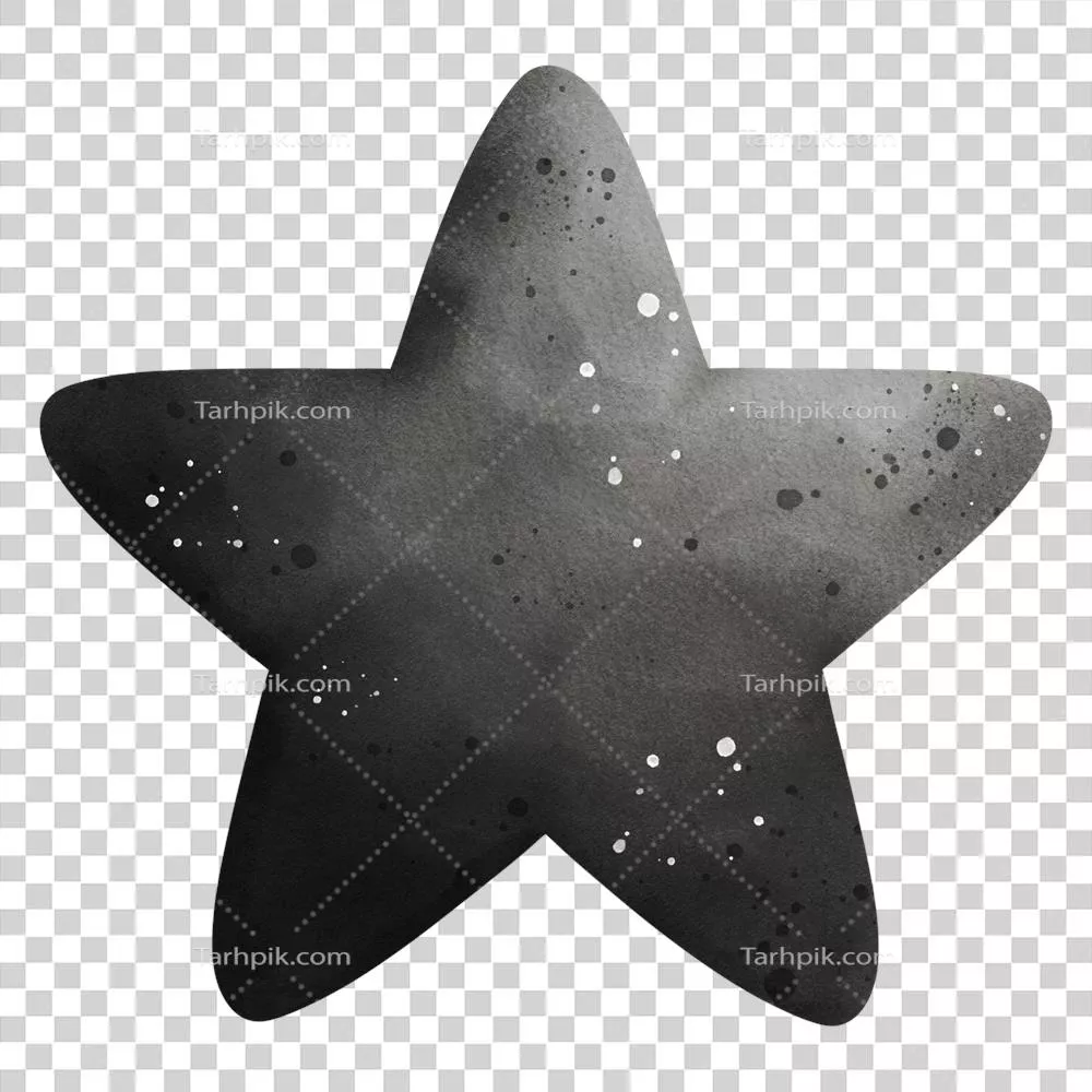 رنگ‌آمیزی آبی با تصویر ستاره سیاه در طراحی‌های هنری