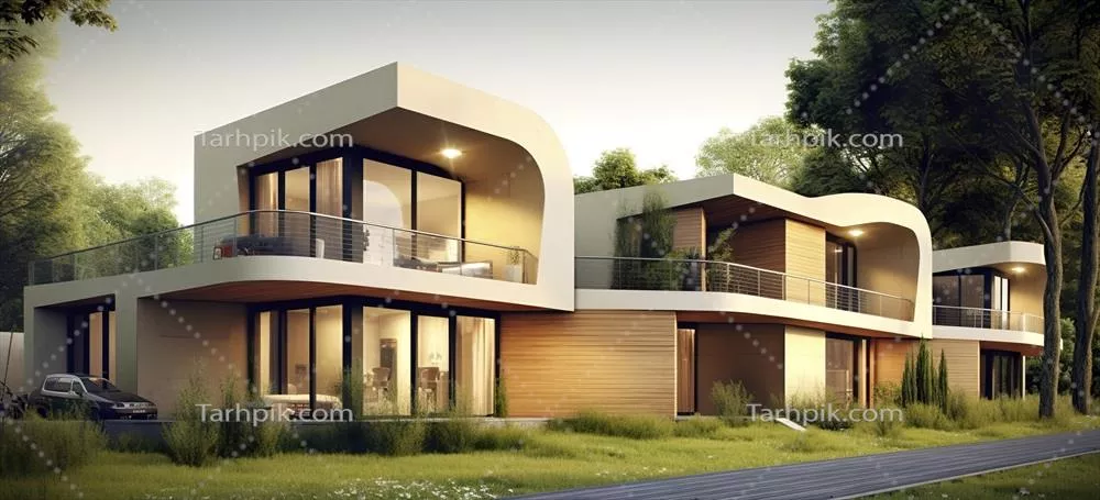 خانههای زیبا با معماری مدرن خلق شده با هوش مصنوعی