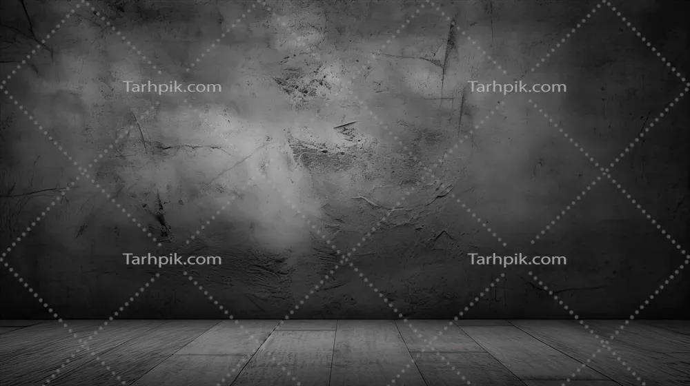 دیوار آجری و داخلی انتزاعی با بافت تیره و خاکستری برای نمایش محصولات
