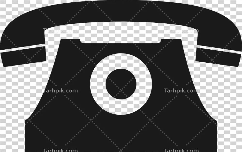 آیکون تلفن کلاسیک قدیمی برای طراحی گرافیک، لوگو و وبسایتها