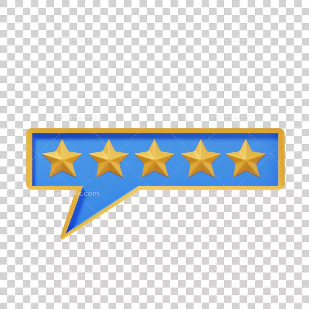 آیکون سه‌بعدی ستاره‌ای برای ارزیابی و نظرسنجی در فضای دیجیتال
