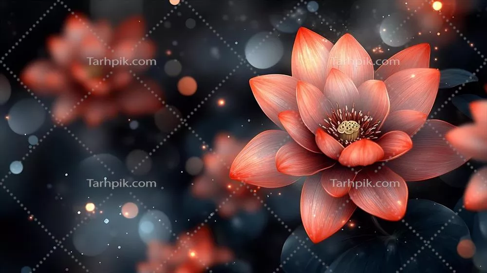 عکس گل نزدیک با وضوح بالا و پس‌زمینه بوکه چشم‌نواز برای تصاویر استوک
