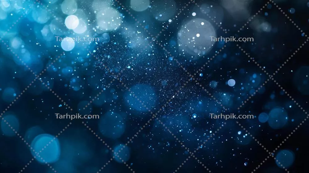 پسزمینه آبی با نقاط کوچک آبی: ایجاد حس حرکت و انرژی در هنر انتزاعی