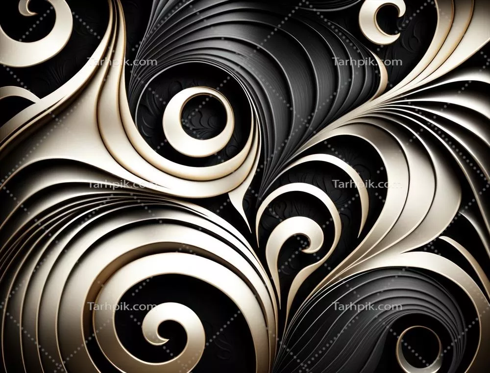 پسزمینه الگوی خطموجی رنگارنگ مدرن ایجاد شده با فناوری هوش مصنوعی Generative