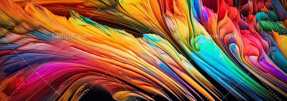 الگوی پس‌زمینه چندرنگ با استفاده از هوش مصنوعی برای بنر
