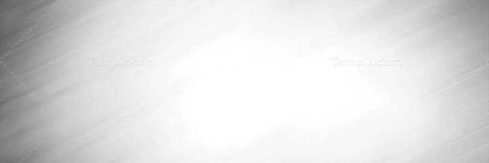 پانورامای سفید انتزاعی با الگوهای نقرهای و بافت فلزی مدرن در پسزمینه تاریک