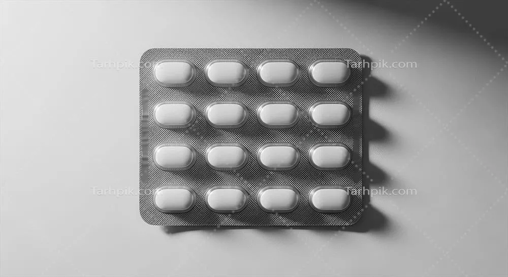 تصویری از بسته بندی داروهای سفید بر روی زمینه سفید با نور نرم و بافتی چشم نواز