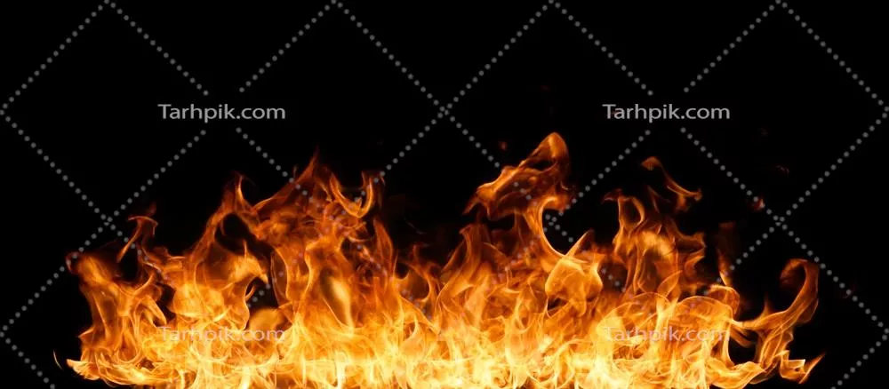 آتش و شعلهها بر روی پسزمینه سیاه: زیبایی و خطر عوامل آتشسوزی