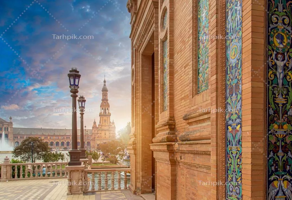 جاذبه تاریخی و فرهنگی میدان اسپانیا در پارک ماریا لوئیسا سویا