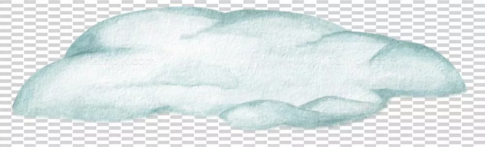 تصویرسازی آبرنگی از توده برف در زمستان با جزئیات زیبا