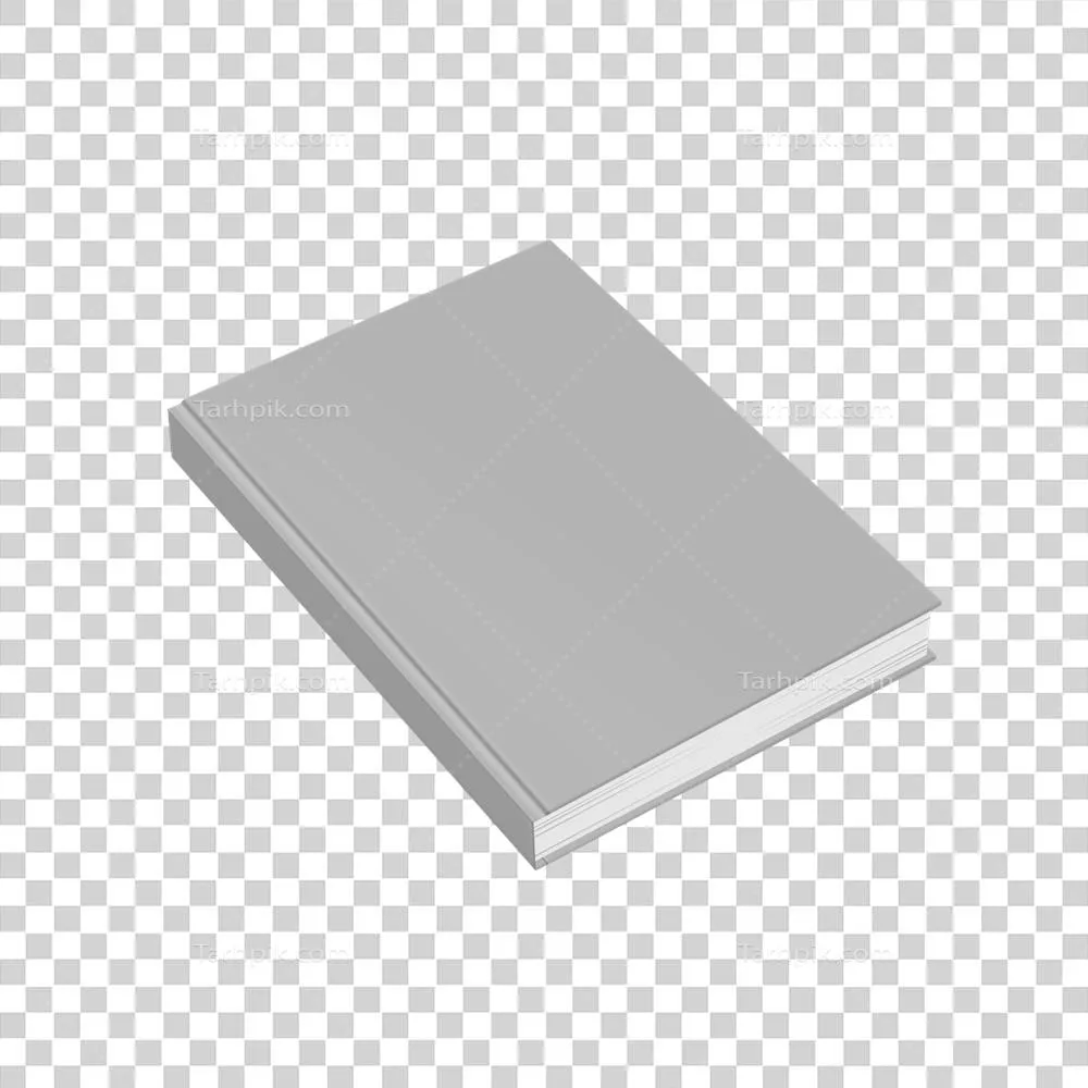 مک آپ کتاب با جلد سخت و صفحات سفید برای طراحی و نمایش ایده‌ها