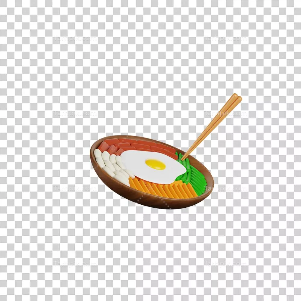 تصویرسازی سه بعدی بیبیمباپ: هنر آشپزی کرهای در یک نما