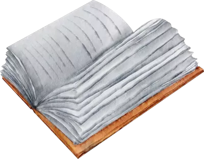 کتابخانه آبرنگی با تصاویرکلیپ آرت برای طراحی و دکوراسیون