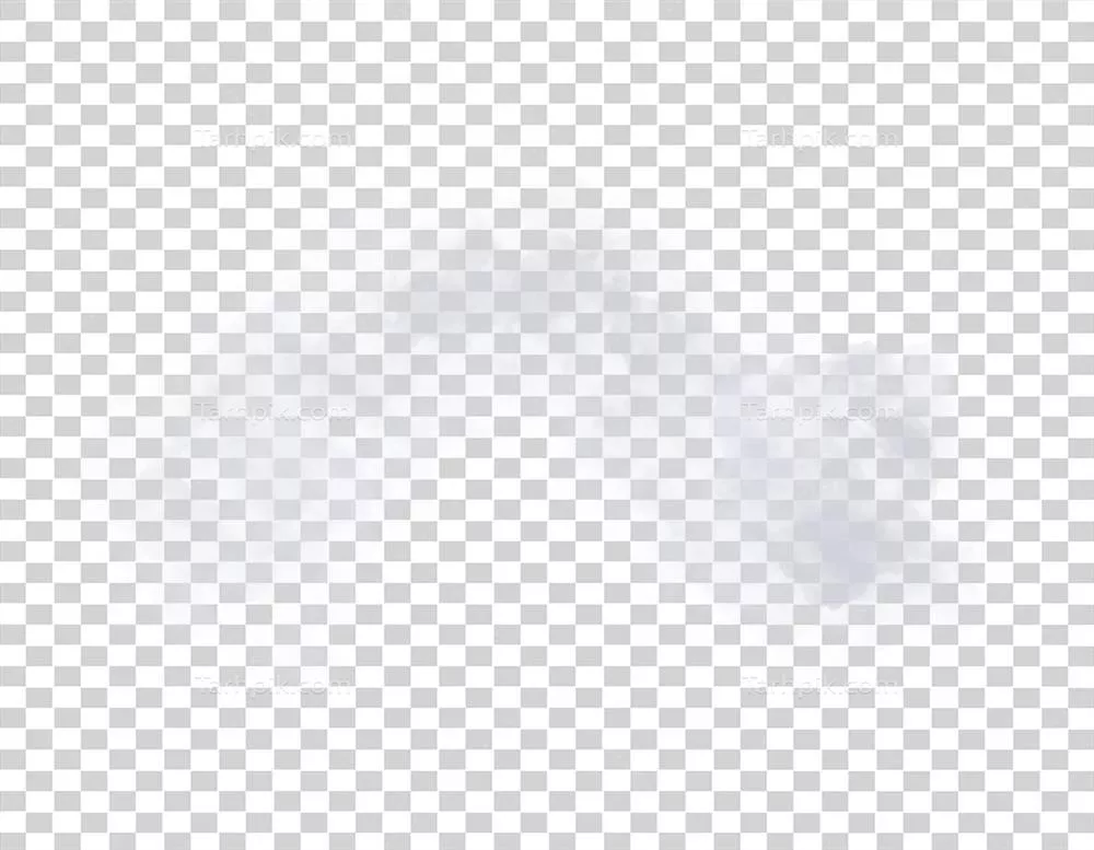 مجموعهای از انفجارهای ابر و دود بر روی زمینه شفاف