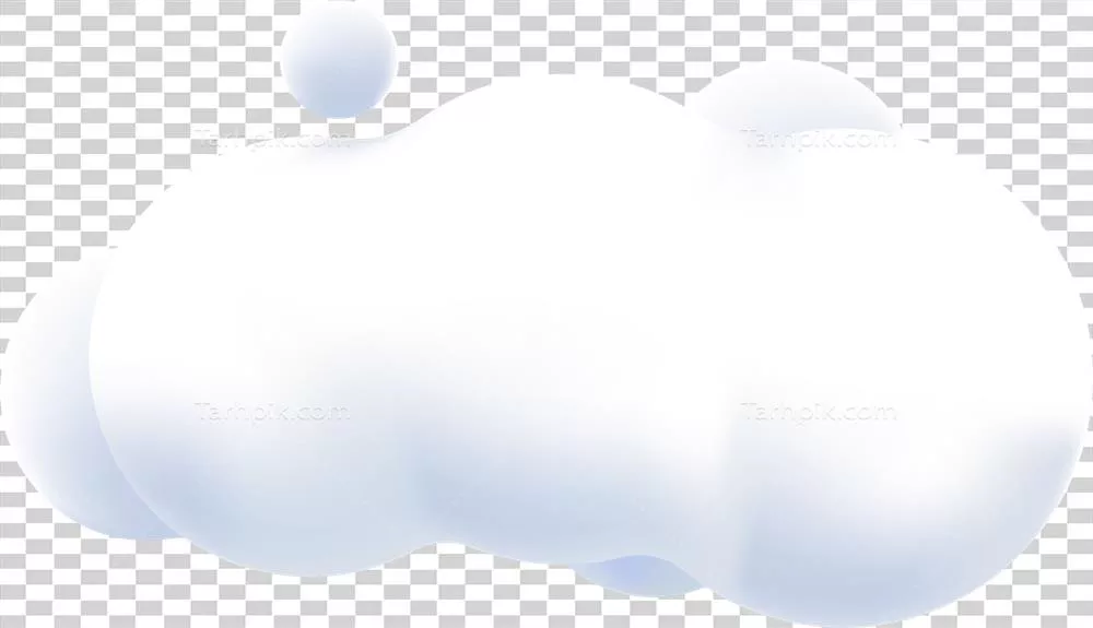 تصویر بافت ابر سه بعدی و آیکون برای طراحی گرافیکی