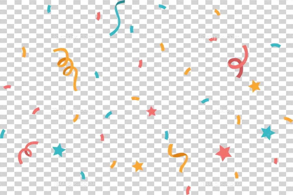 جشن و مراسم با رنگین کمان افتاده و رقص هزاران ریبون در هوا