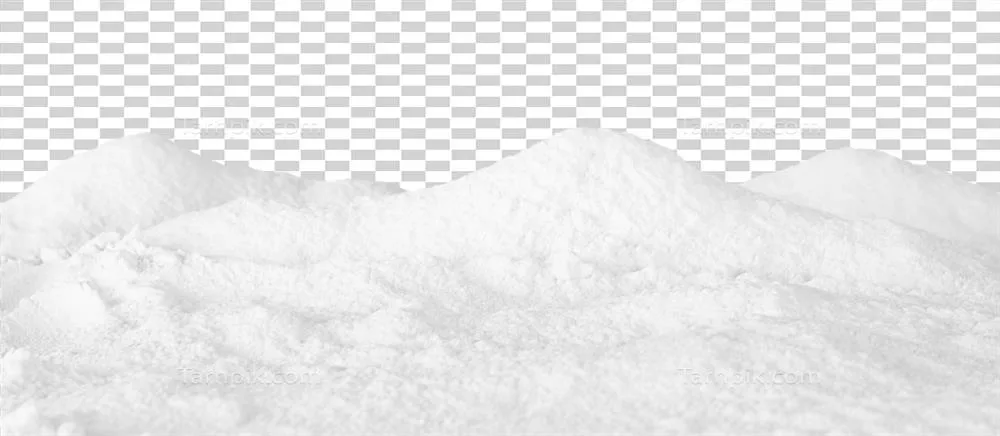 لایه برف سفید جداشده برای عناصر زمستانی و تزئینی