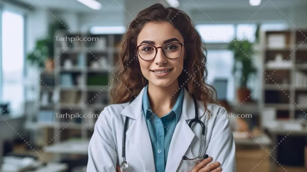 پرتره دختری پزشک: تصویرسازی با استفاده از هوش مصنوعی و تکنیک‌های تولیدی