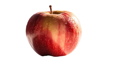 سیب واقعی و پرچین با قطرات آب مناسب برای یک میان وعده سالم - تولیدی هوش مصنوعی