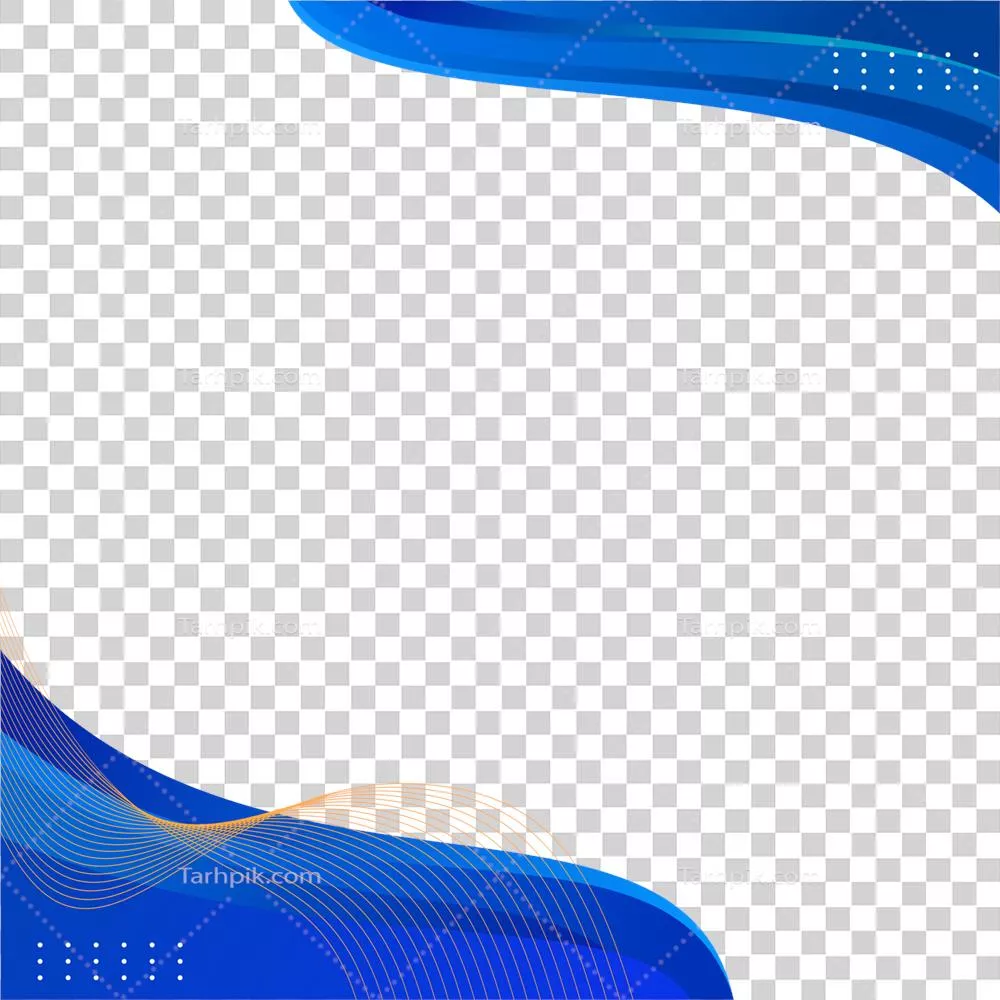 حاشیه آبی منحنی انتزاعی برای گواهینامه یا پسزمینه تجاری