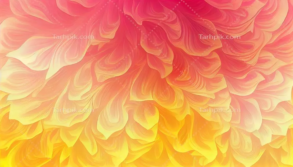 پشت زمینه چند رنگ انتزاعی با الگوهای زرد درخشان از هوش مصنوعی مولد