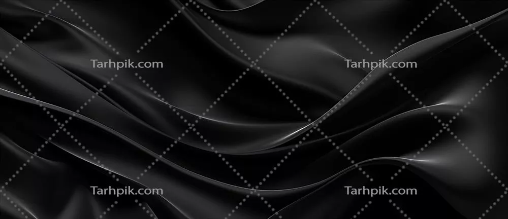 پسزمینه ابستره سیاه و لوکس از ساتن تولید شده با هوش مصنوعی