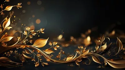 پسزمینهای زیبا و دلنشین با الگوی طلایی ایجاد شده با هوش مصنوعی
