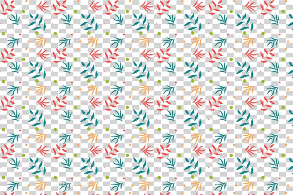 الگوی انتزاعی گلدار با طراحی گیاه شناسی زیبا و منحصر به فرد