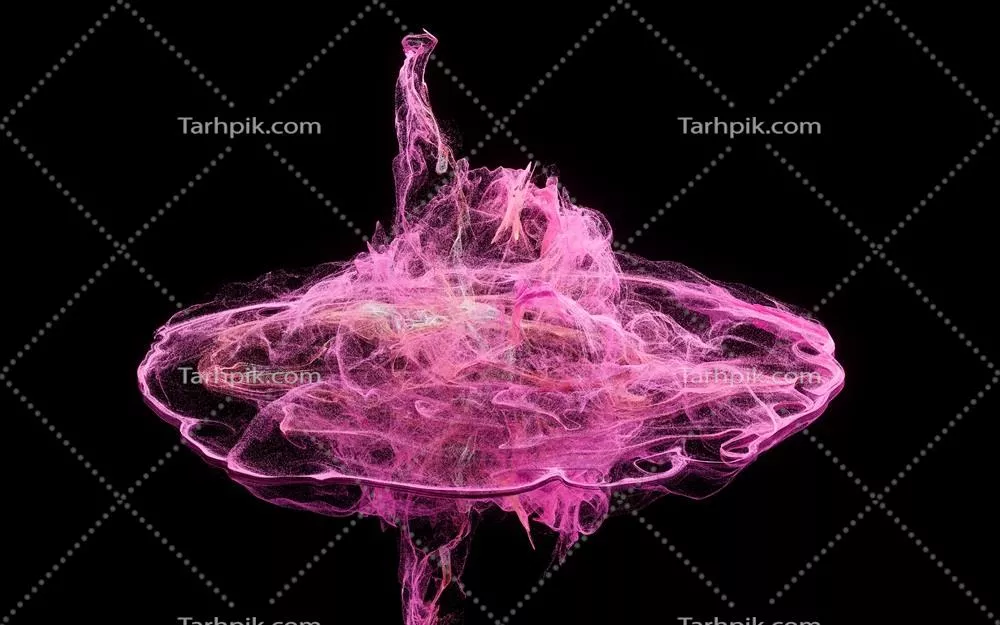 زمینه الگوی موج ذرات جاری با رندر سه بعدی خیره کننده