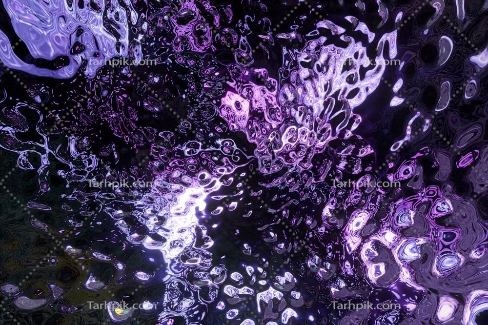 پسزمینه انتزاعی و موجدار با الگوی رنگارنگ و رندر سهبعدی