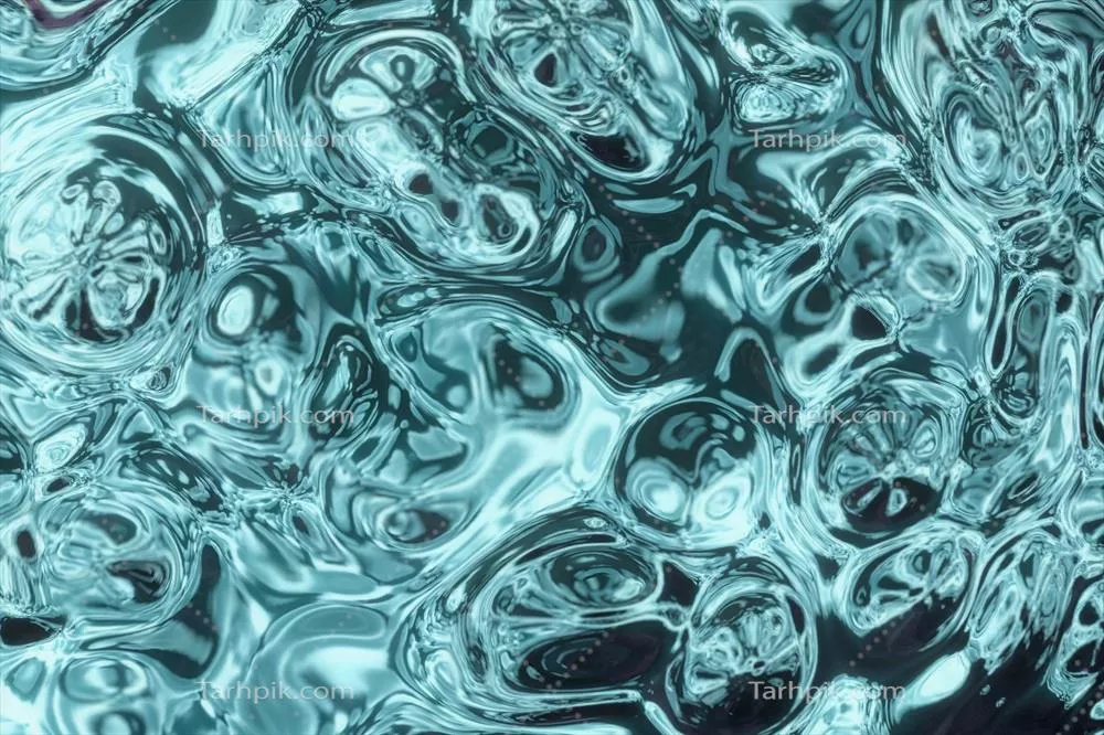 پس‌زمینه انتزاعی موج‌دار رنگارنگ با رندر سه‌بعدی