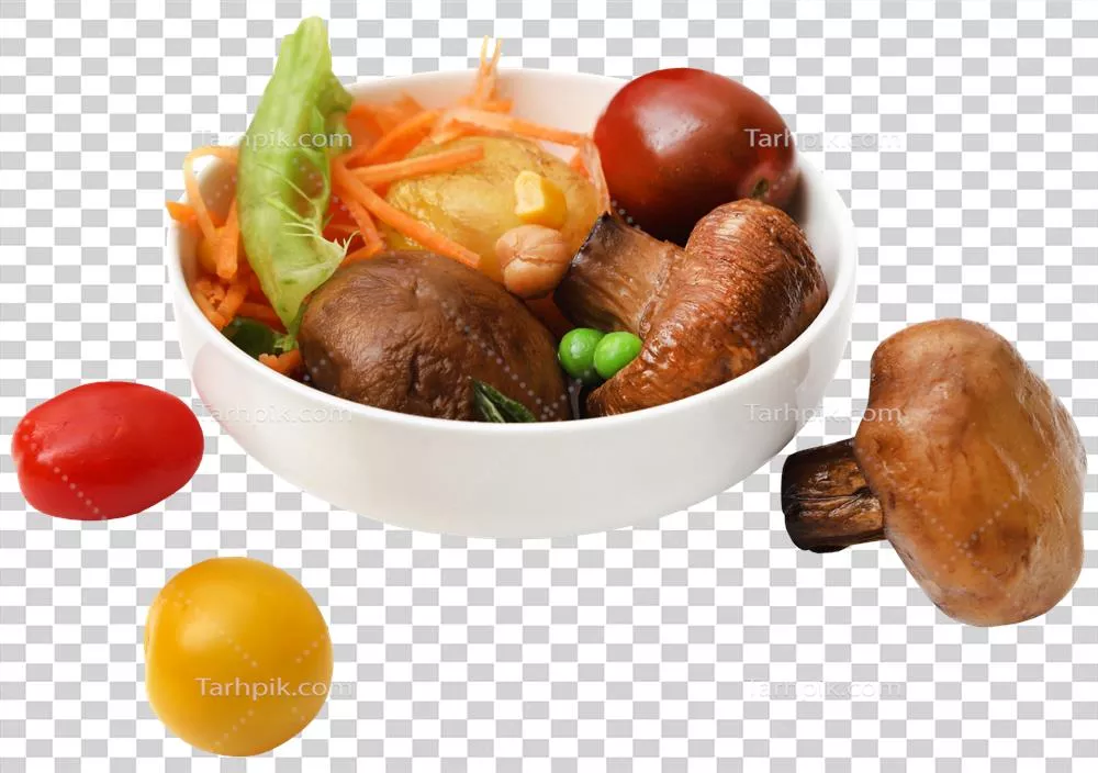 دکمه قارچی سرو شده با طعم بینظیر و شکل جذاب