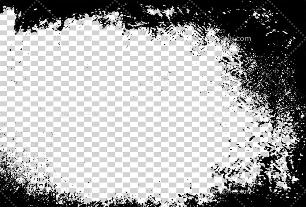 متن بافت حاشیه گرانج: قاب انتزاعی و گرافیکی با پس‌زمینه شفاف