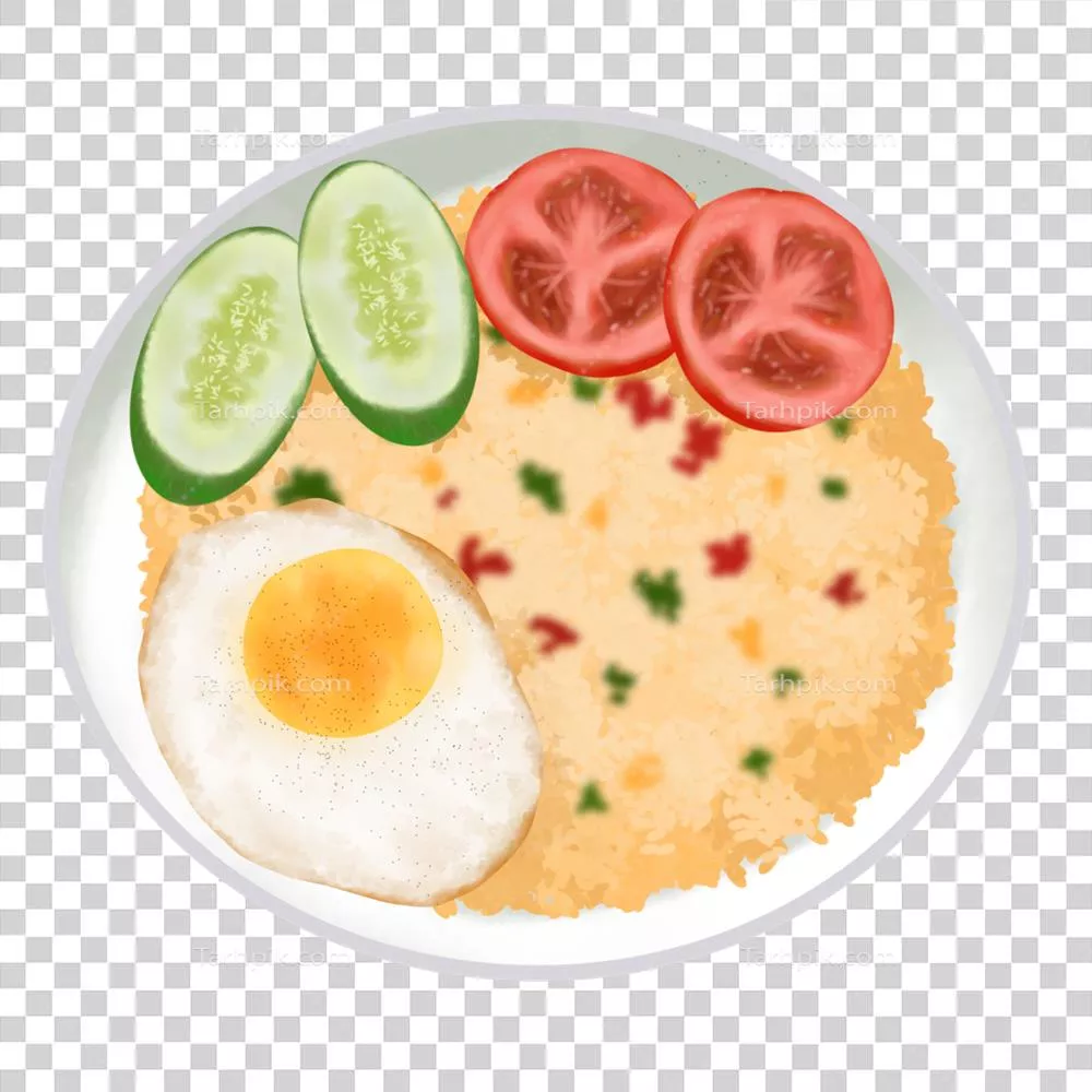 تصویرسازی غذاهای اندونزی با جزئیات و رنگ‌های زنده