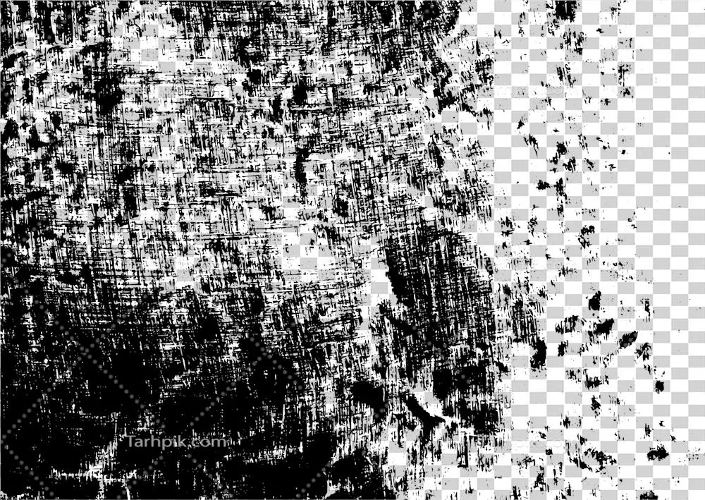 بافت گرانج روستایی با دانه و لکهای انتزاعی و پس زمینه شفاف