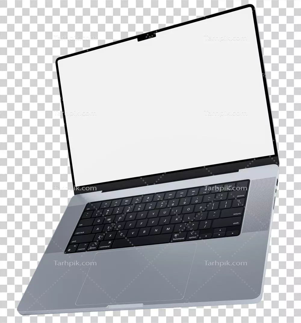 ماکاپ لپتاپ مدرن و واقعگرایانه با صفحهنمایش خالی برای معرفی هویت برند
