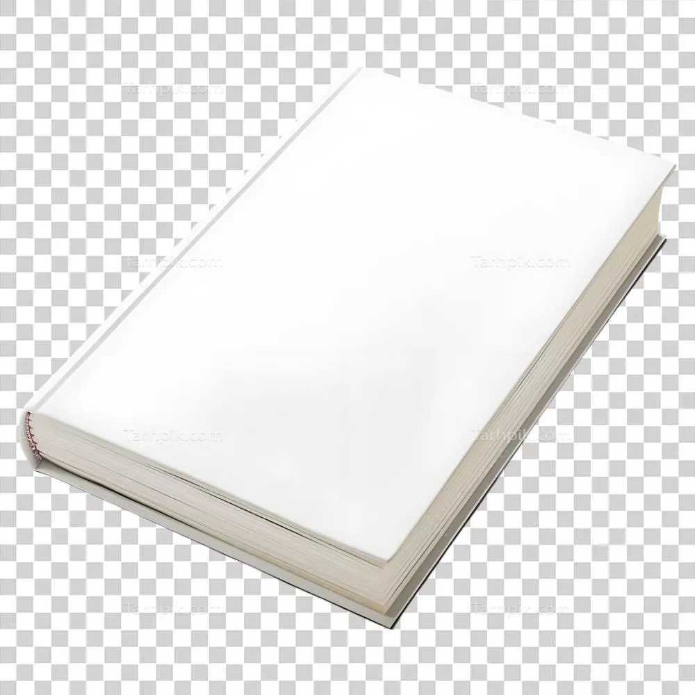 کتاب رنگی جامد برای ماکاپ روی پس زمینه شفاف