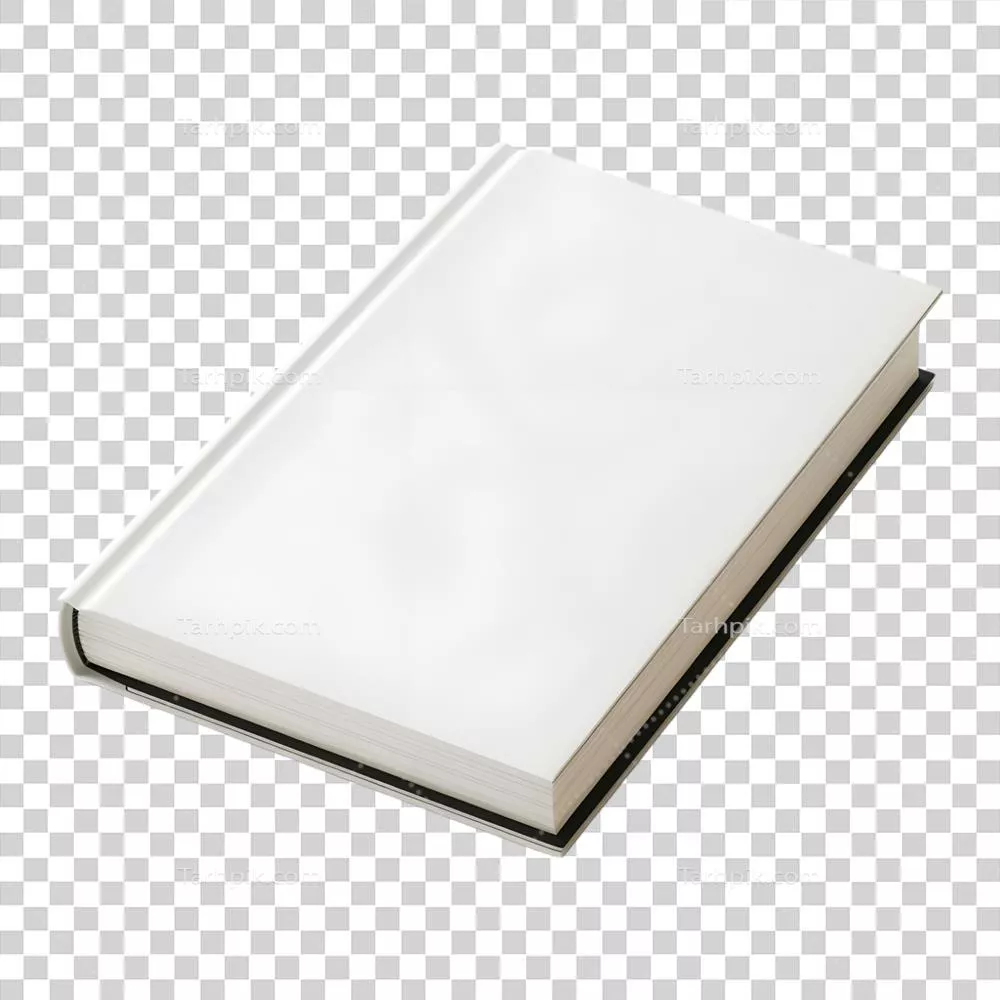 کتاب رنگی یکنواخت برای نمایش در پس‌زمینه شفاف