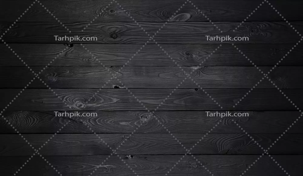 متن بافت چوبی سیاه و قدیمی بر روی تخته‌های چوبی