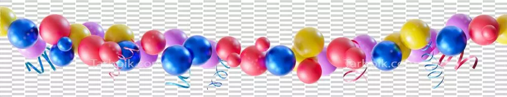 تزئین با گارلند بادکنکی رنگارنگ و درخشان برای مهمانی تولد کودکان