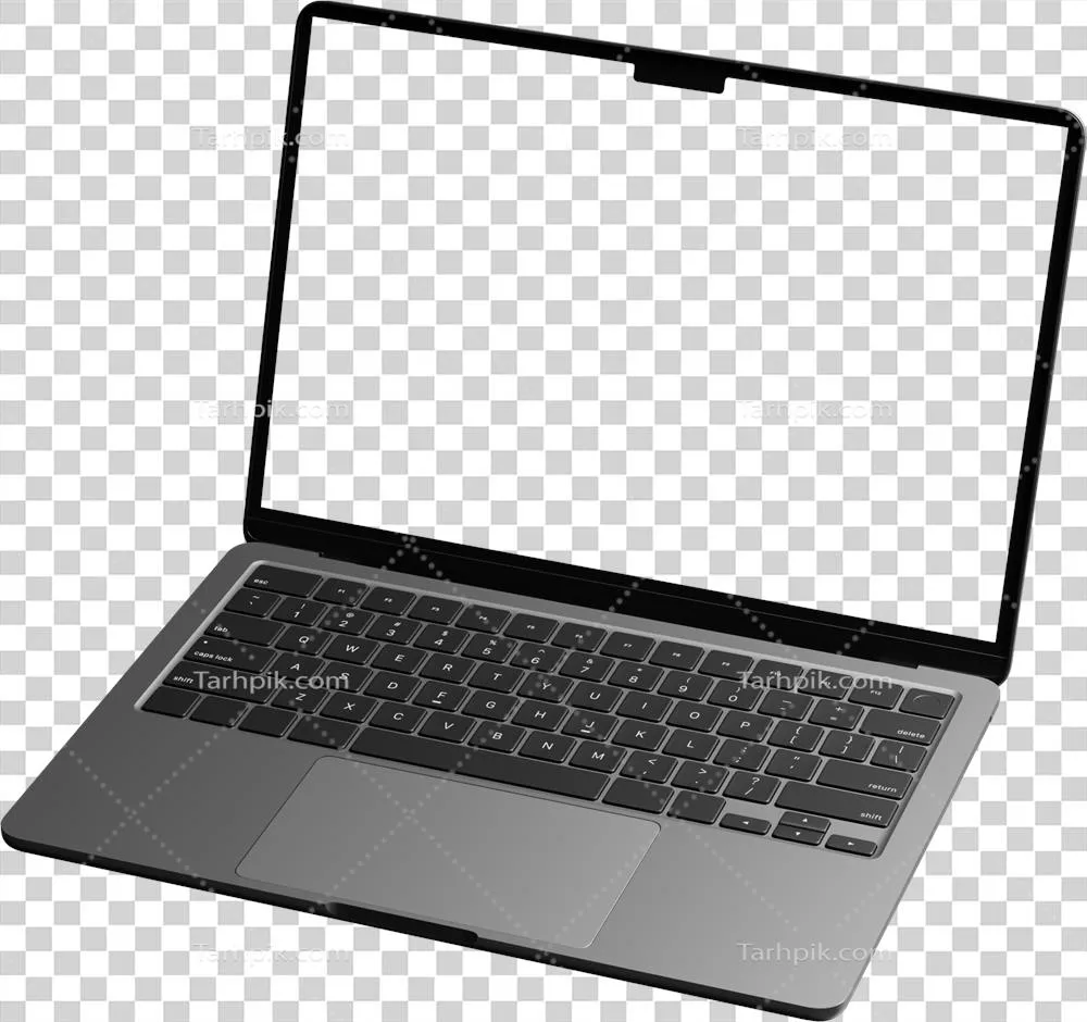 لپتاپ تنها با صفحهنمایش خالی در یک محیط مجزا