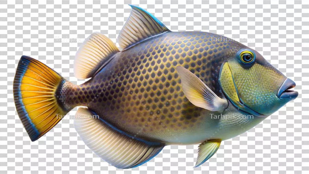 ماهی کُرکَسی در پسزمینه ایزوله شده - زیبایی و آرامش در دریا