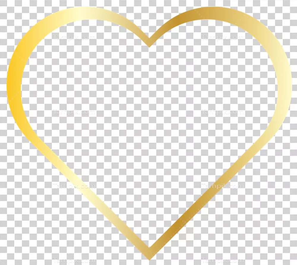 حاشیه طلایی با قلب های درخشان و زیبا برای طراحی های هنری و خلاقانه